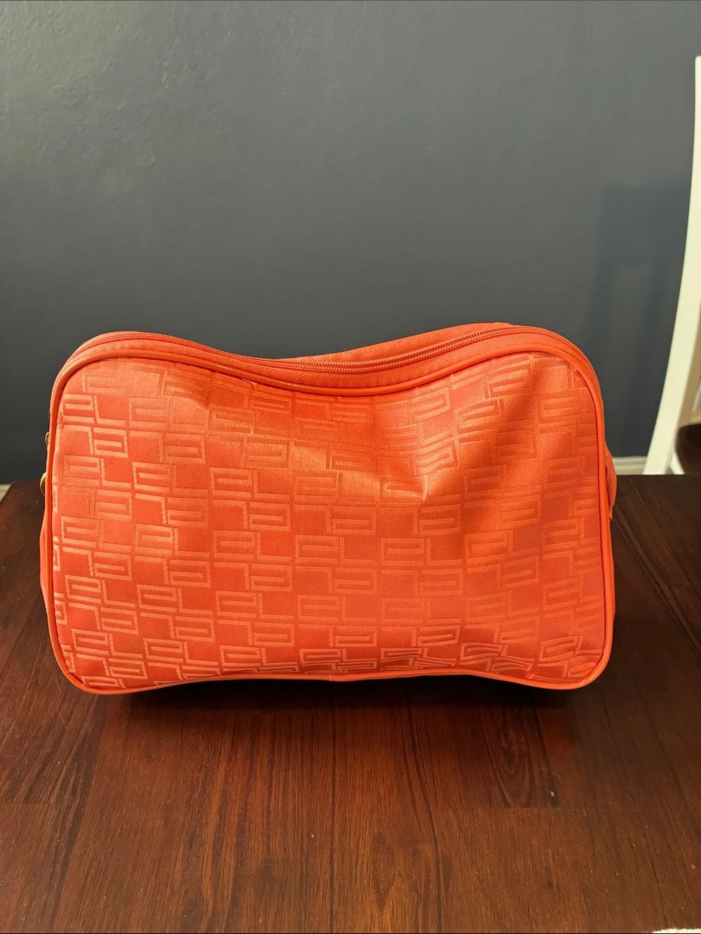 Estée Lauder Orange Toiletry Pouch Stylish Travel Cosmetic Bag